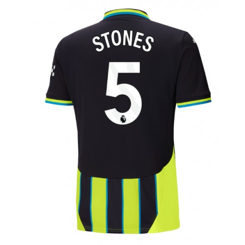 Fotbalové Dres Manchester City John Stones #5 Venkovní 2024-25 Krátký Rukáv